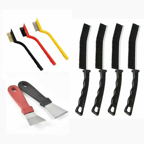 Gas Stove Scraper and Wire Brush for Oil and Dirt Removal